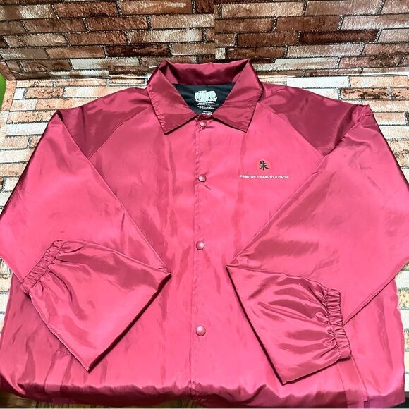 NARUTO Primitive x Naruto Burgundy Jacket XL - Picture 7 of 13